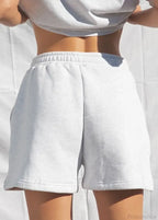 Solid Wide Leg Slant Pocket Short