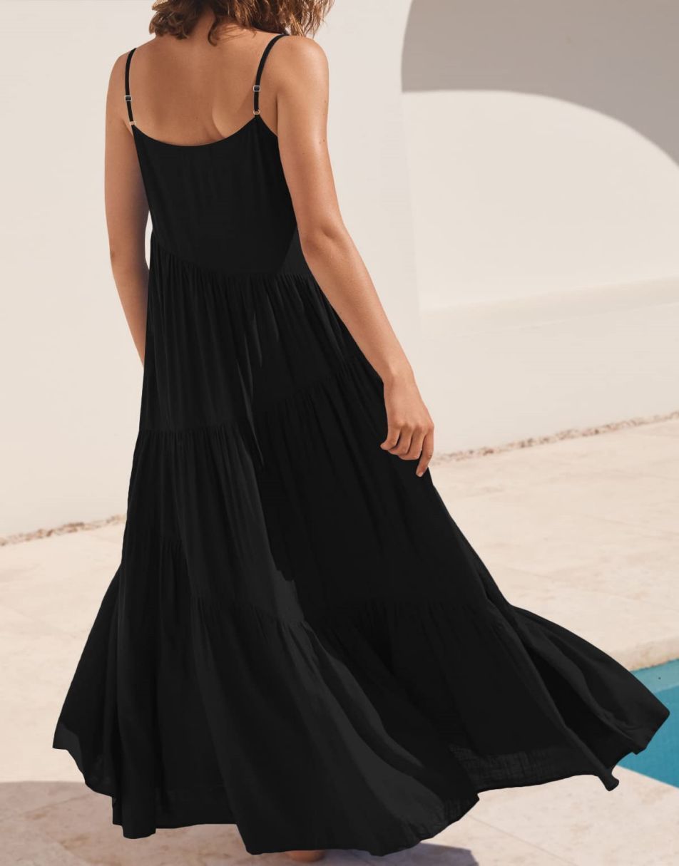Abelia Premium Asymmetrical Maxi Dress for Summer Boutique Collection