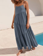 Abelia Premium Asymmetrical Maxi Dress for Summer Boutique Collection