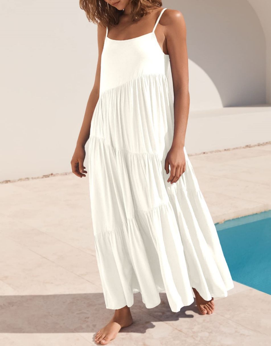 Abelia Premium Asymmetrical Maxi Dress for Summer Boutique Collection
