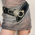 Sparkling Gothic Blossom Rebel Metal Belt