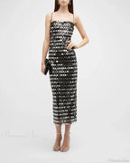 Sparkling Sexy Slim Sequin Dress Spaghetti Strap Sleeveless Sling Christmas Party Dress