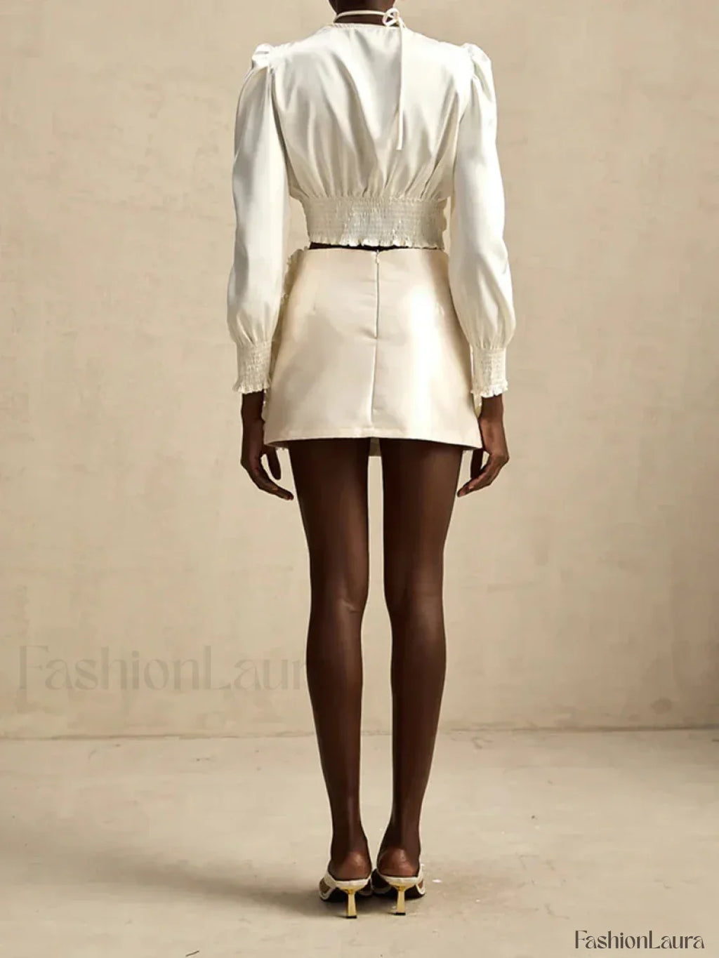 Spliced Appliques Party Skirt