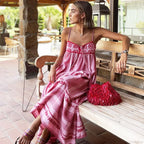 Spliced Crochet Strap Boho Dress