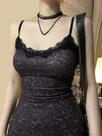 Spotted Lace Bodycon Mini Dress