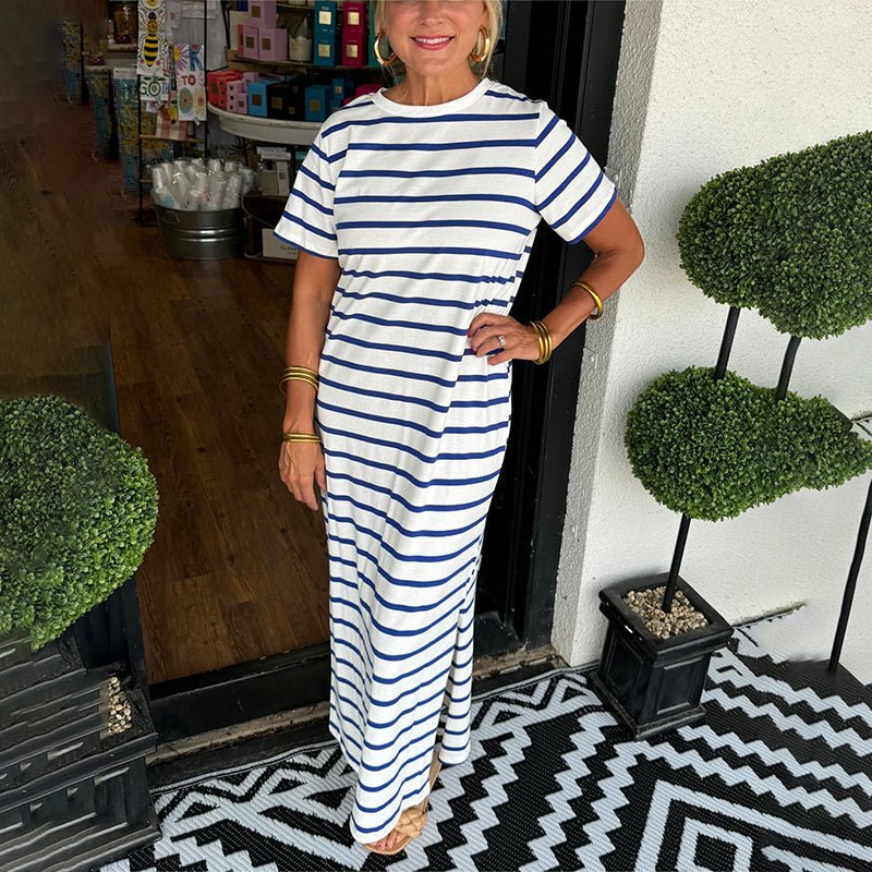 | Striped Maxi Dress