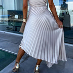 Amira Aesthetic Maxi Dress with Hemstitch Premium Wardrobe Essential