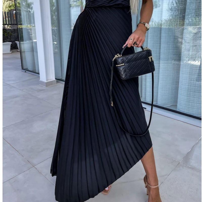 Amira Aesthetic Maxi Dress with Hemstitch Premium Wardrobe Essential