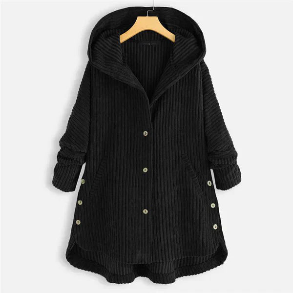 | Ribbed Hooded Coat