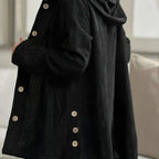 | Ribbed Hooded Coat
