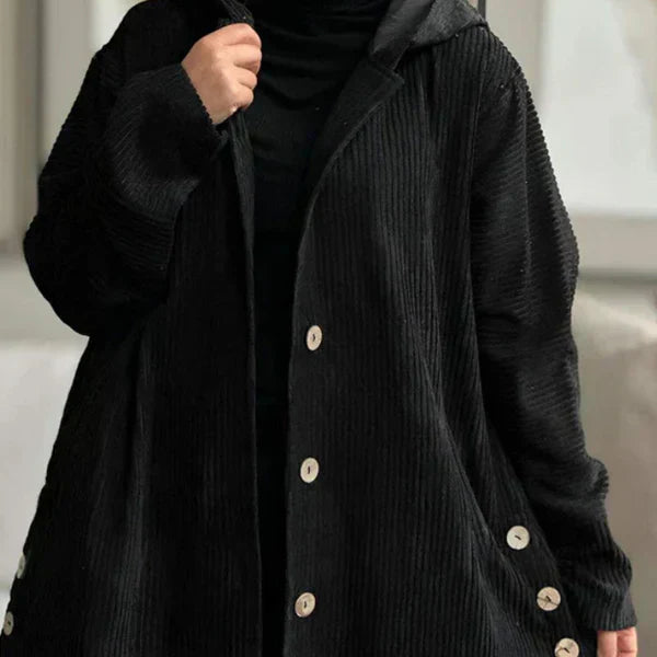 | Ribbed Hooded Coat