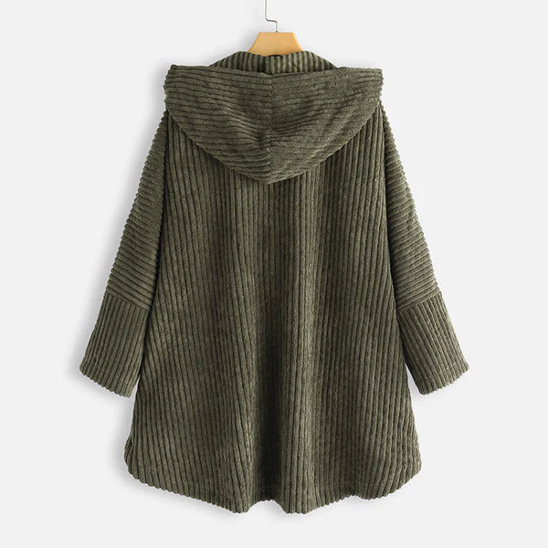 | Ribbed Hooded Coat