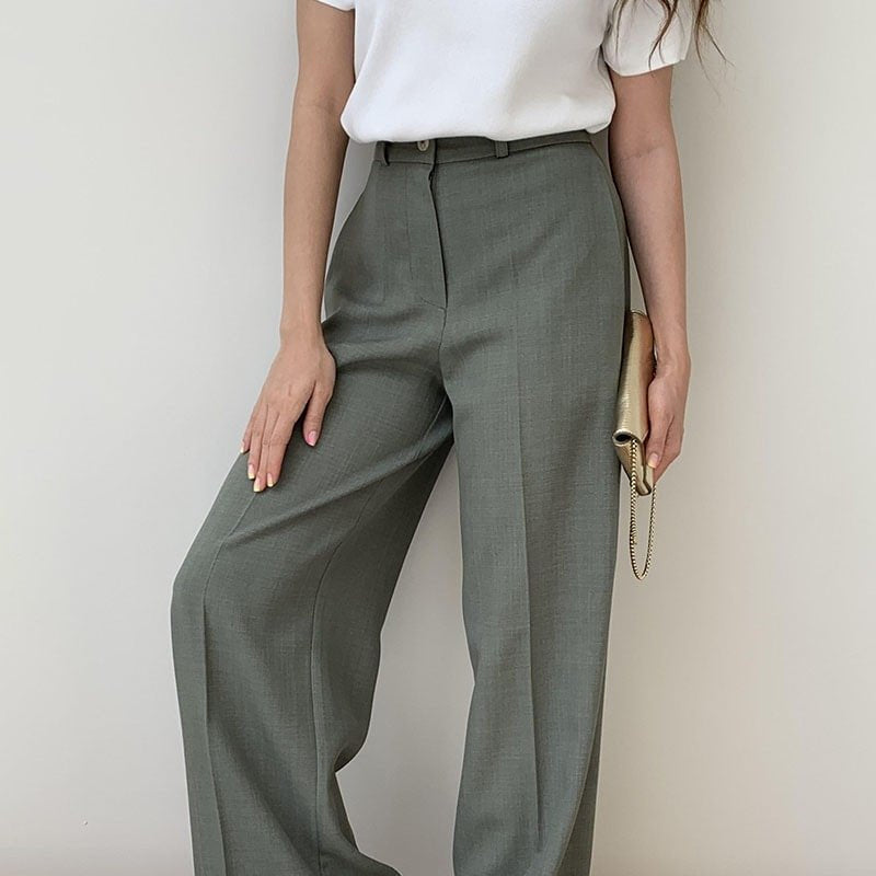 Elegant women's patchwork blazer with stand-up collar and trousers
