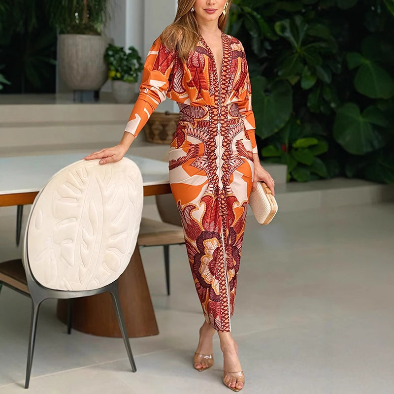 | Elegant VNeck Dress