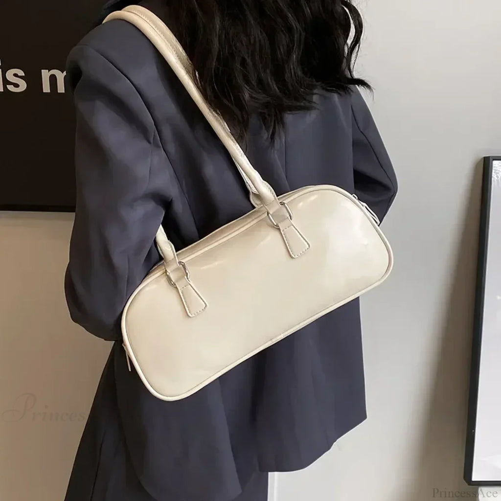 Spring Retro PU Leather Underarm Shoulder Bag