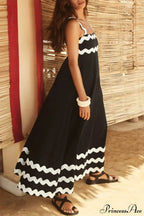 Square Collar Stylish Spaghetti Straps Dress