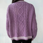 Star Embroidered V-neck Cardigan