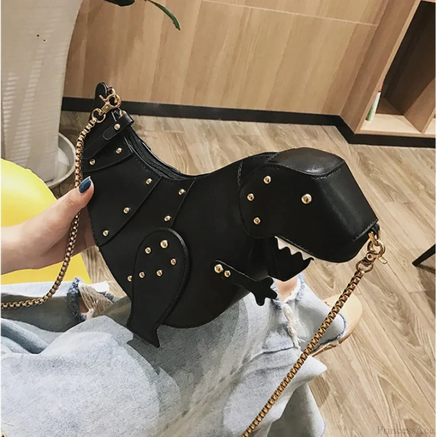 Star Tote Denim Chain Shoulder Bag