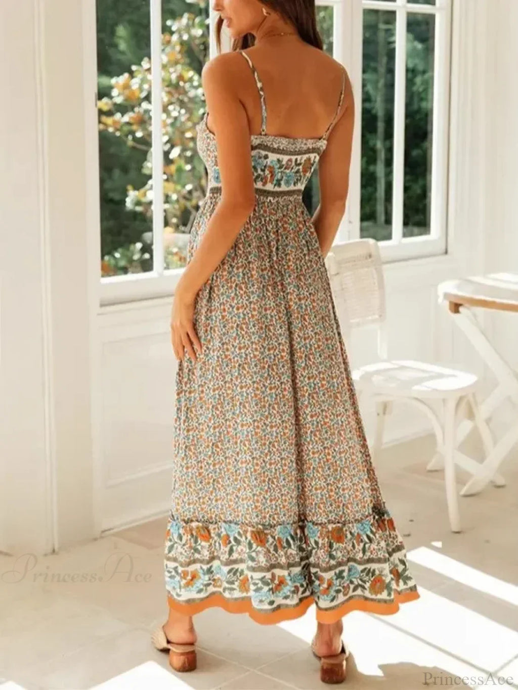 Strapless Vacation Summer Maxi Beach Boho Dress