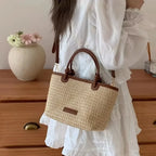 Straw Woven Rattan Summer Crossbody