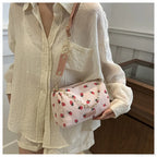 Strawberry Corduroy Mini Crossbody