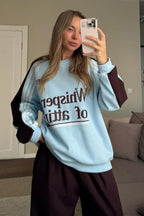 Street Style Colorful Stand Collar Oversized Comfy Two Piece Set