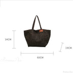 Striped Corduroy Canvas Crossbody Shoulder Bag