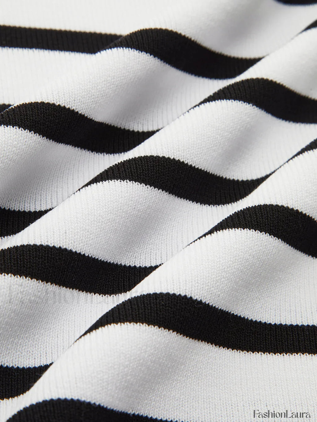 Striped Crop Bodycon Knit Top