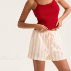 Striped Drawstring Pocket Short