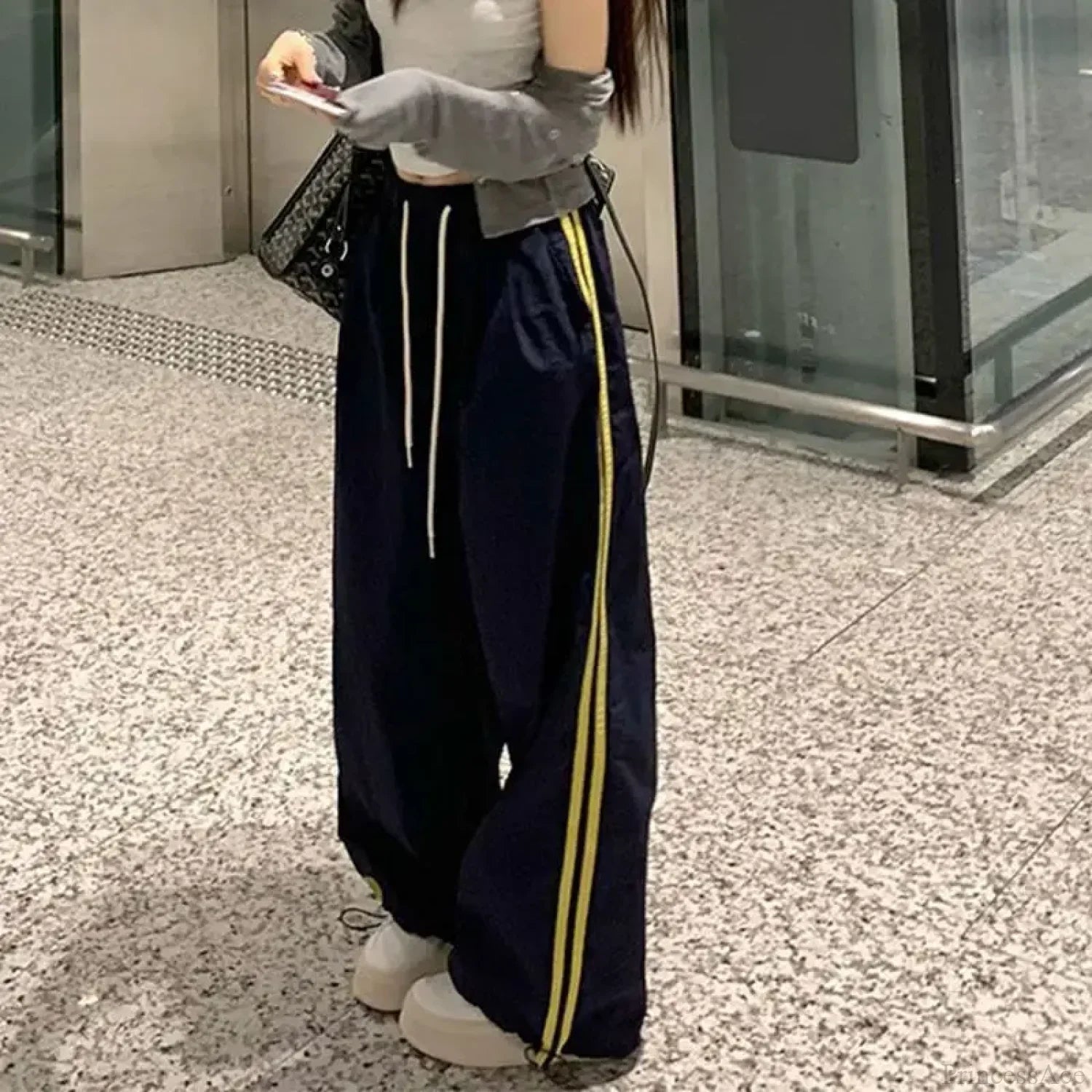Striped Vintage Wide Leg Pants