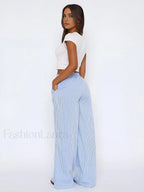 Styling Striped Long Pants