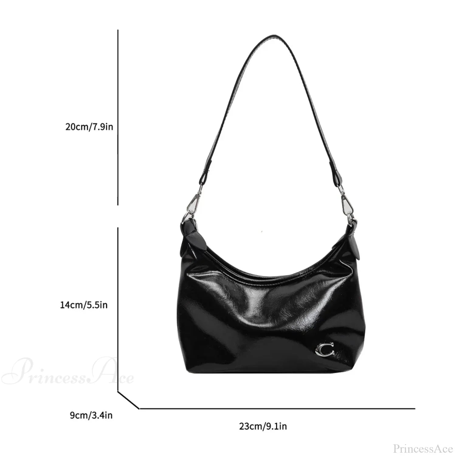 Stylish PU Crossbody Bag with Zipper