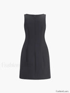 Suiting Sleeveless Short Dress