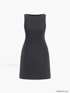 Suiting Sleeveless Short Dress