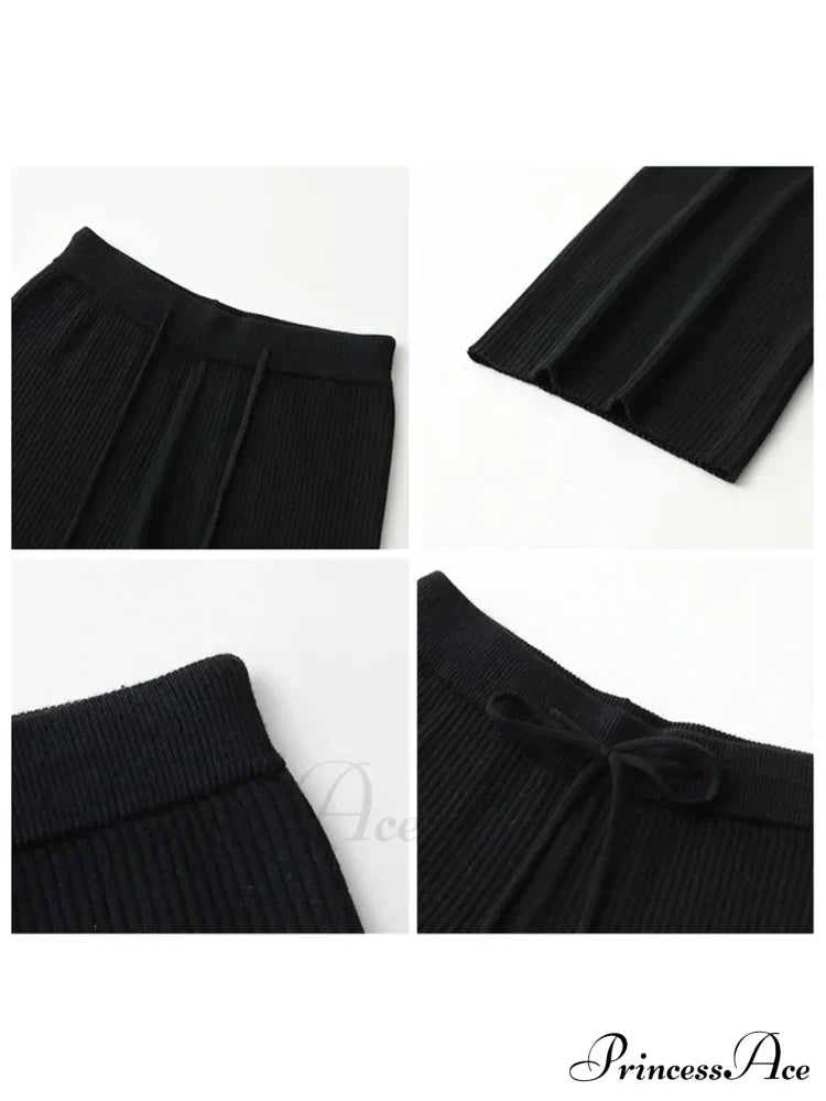 Summer Cotton Linen Wide Leg Full Length Casual Loose Waist Pants