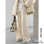 Summer Cotton Linen Wide Leg Full Length Casual Loose Waist Pants