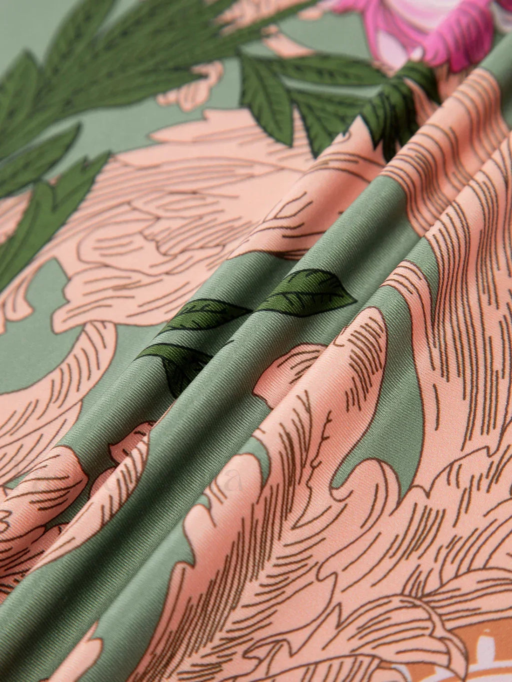 Green Floral Long Dress