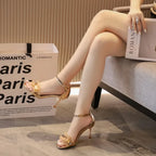 SummerFashion Pumps Sexy MatureBuckle Strap Thin Heels Stage Performance High Heel