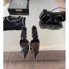 Superficial Comfort Gothic Lace-Up Black Tall Heel