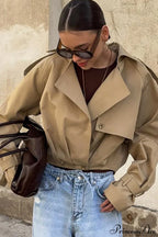 Superior Sense Loose Short Trench Coat