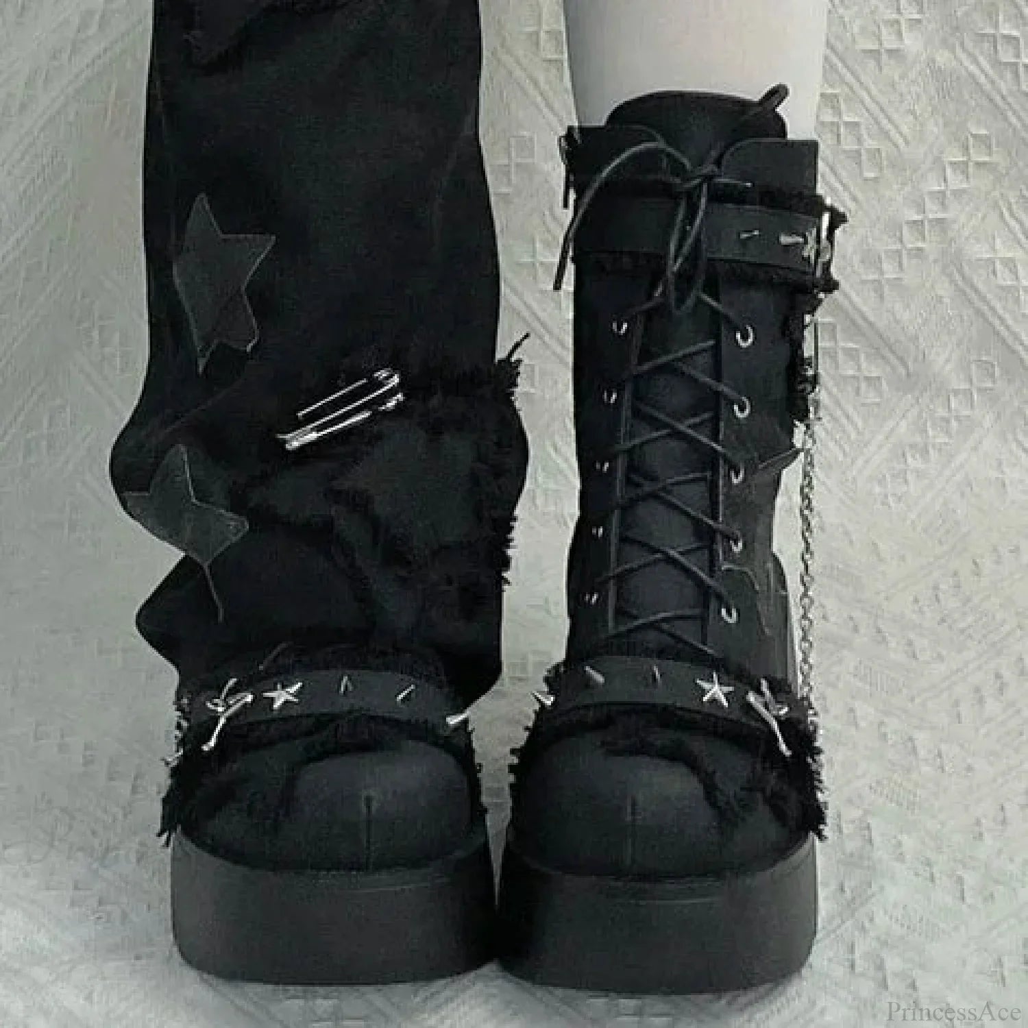 Sweet Lolita Vintage Y2K High-Heeled Gothic Platform Boot