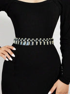 Synonyms Leather Gothic Bullet Decor Waistband Belt