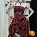 Tall Cut Lace Form-Fitting Mini Dress