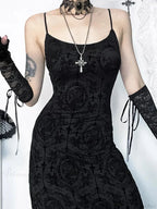 Tall Waist Velvet Celebration Maxi Dress