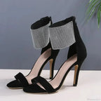 Temperament Pointed Toe 12CM High-heeled Long Boots Stone Pattern Knee-high Stiletto Modern Boot High Heel