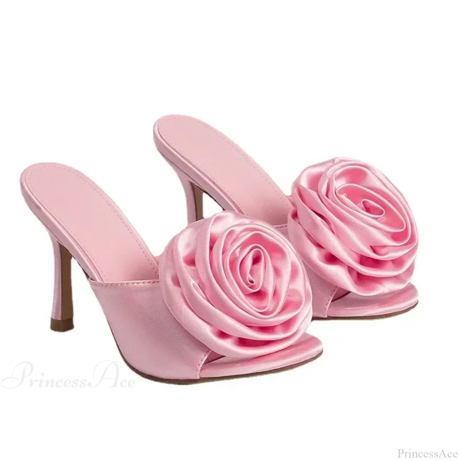 Temperament Square Head Thin High-heeled Sandals Open Toe Narrowband AnkleBuckle Strap Banquet High Heel