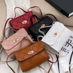 Textured Long Strap Faux Leather Crossbody Wallet Handbag