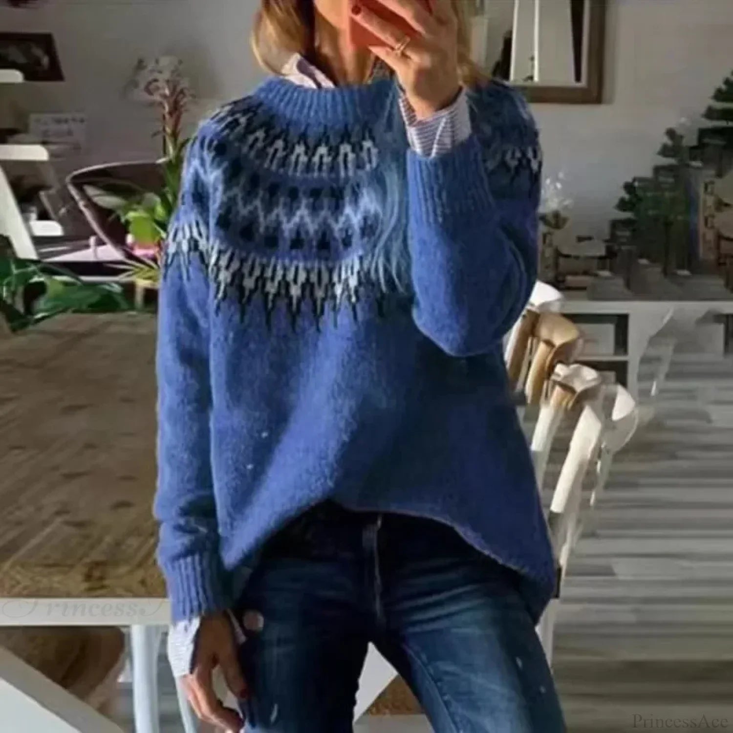 Thick Elegant White Sweater