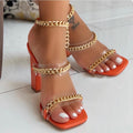Nadia Orange Heels