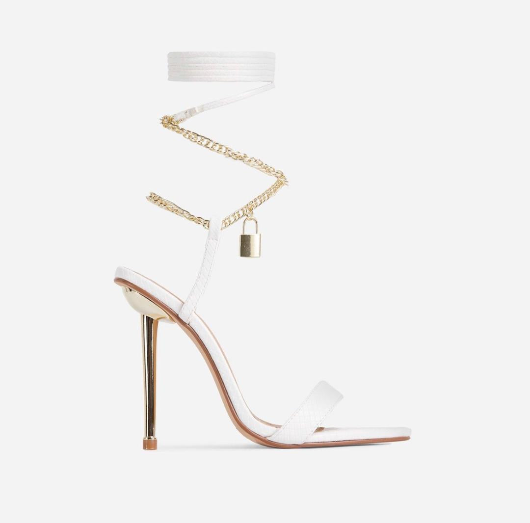 Lalita White Heel